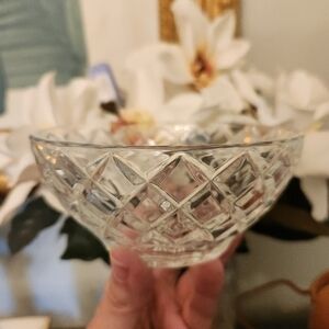 Lenox Crystal Diamond Pattern Bowl - Perfect for Tablescapes & Treats! Like New!